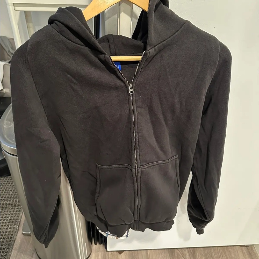 Yeezy gap zip hoodie black size Medium large xl